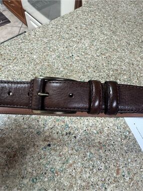 Joseph Abboud Brown Leather Men's Belt 40